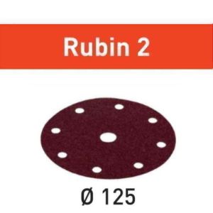 Brusni list Rubin 2 STF D125 / 8 P120 RU2 / 10 kos