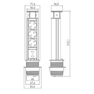 potopna-vticnica-alu-3-x-schuko-2-x-usb-fi60mm-mere