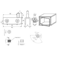 X-Spona-za-steklo-6-mm-brez-vrtanja-INOX-mere