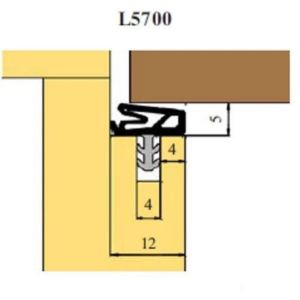TESNILO TRELLEBORG L5700 RUSTI(RJAVA)