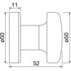 Garnitura kljuka/bunka GEHRUNG na cilinder leva inox mat-mere1