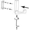 Obešalna kljuka Doradus 1 bela-pritrditev
