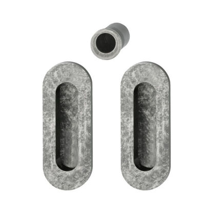 Set utopnega ročaja za drsna vrata HOPPE M472 srebrno antična