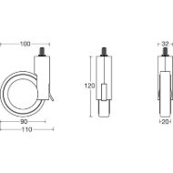 pohistveno-kolo-rotola-z-zavoro-o-90-m-10-x-15-mm-srebrno-crno-mere