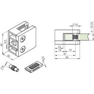 objemni-nosilec-za-steklo-oglat-45x45x25-mm-inox-brusen-v2a-mere