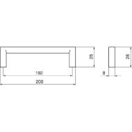 rocaj-macha-razmak-lukenj-192-mm-sirina-200-mm-zn-crna-mat