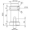 pohistveni-gumb-pillar-o-114-cinkova-tlacna-litina-crn-mat