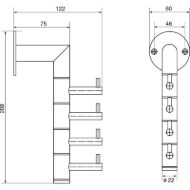 stenski-gard-obesalnik-kelvin-4-gibljivi-kavlji-v-208-mm-inox-fino-brusen