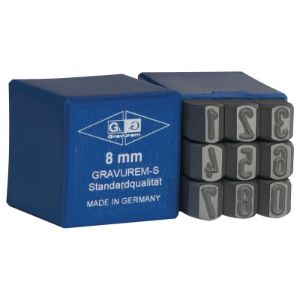 BGS set označevalnih žigov za številke, standardni, 6 mm