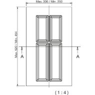 vlozek-pribora-classico-agoform-sk-350-mm-globina-500-mm-skrilavec-siva