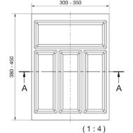 vlozek-pribora-classico-agoform-sk-400-mm-globina-450-mm-skrilavec-siva