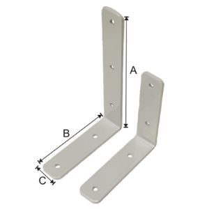 KOTNIK 150*150*40/5mm 4L siv