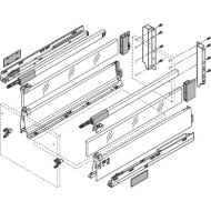 Set držal Z36D0080 ANTARO BLUM Tandembox  D, umetna masa