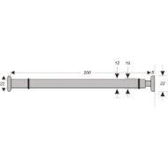 nosilec-steklene-police-verona-o-12-mm-dolzina-200-mm-inox-nerjaveci