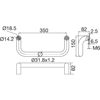 vratni-rocaj-4520-ukr-382-mm-razmik-lukenj-350-mm-rocaj-o-32-mm-inox-mat