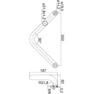 vratni-rocaj-4524-v-oblike-382-mm-razm-luk-350-mm-rocaj-o-32-mm-inox-mat