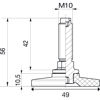 nastavljiv-vijak-jeklo-cinkano-s-podnozjem-iz-crne-umetne-mase-m10-o-49-mm