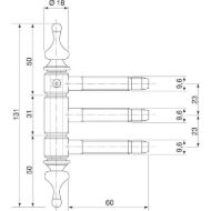 uvrtno-okrasno-nasadilo-3-del-z-varovalom-o-18-mm-crno-lakirano-jeklo