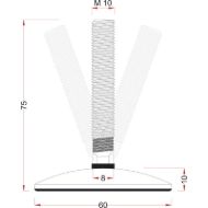 vijak-visinsko-nastavljiv-z-zglobom-o-60-m-10-x-60-ral-9006-fe-cinkano