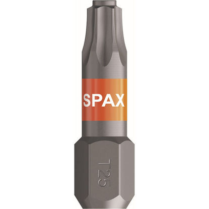 Vijačni nastavek SPAX T-Star 1/4" šestkotni T25/25 mm vodilo trna, vsebina 5 kos