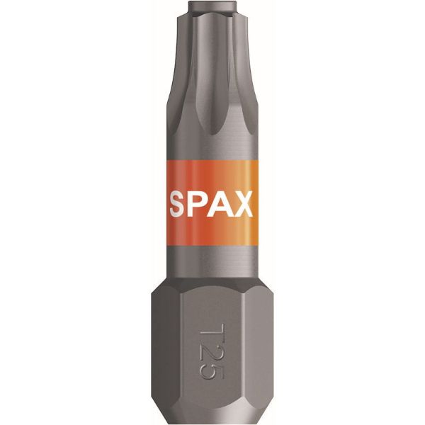 Vijačni nastavek SPAX T-Star 1/4" šestkotni T25/25 mm vodilo trna, vsebina 5 kos