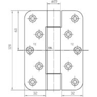 objektni-tecaj-vn-2929-za-nebrazdana-vrata-visina-tecaja-120-mm-inox-mere