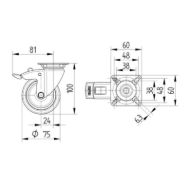 tente-vrtljivo-kolo-agila-7470-pjo-75-mm-plosca-z-zavoro-mere