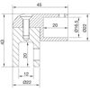 drzalo-stekla-za-stabilizator-sba-45-x-43-mm-medenina-kromirana-polirana-mere