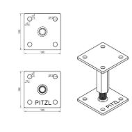 pitzl-nosilec-stebrov-tip-10900-0000-prevlecen-z-zinip-desni-levi-mere