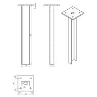 pitzl-izvlecni-element-31170-0080nosilec-stebra-c-profil-jeklo-z-zinip-premazom-mere