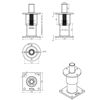 pitzl-nosilec-stebrov-tipa-11008-6150-prevlecen-z-zinip-mere