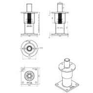 pitzl-nosilec-stebrov-tipa-11008-6150-prevlecen-z-zinip-mere