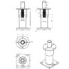 pitzl-nosilec-stebrov-tipa-11008-6200-prevlecen-z-zinip-mere