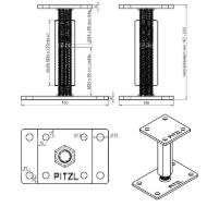 pitzl-nosilec-stebrov-tip-10920-1100-prevlecen-z-zinip-desni-levi-mere