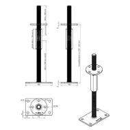 pitzl-nosilec-stebrov-tip-10921-1400-prevlecen-z-zinip-desni-levi-mere