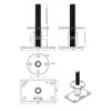 pitzl-nosilec-stebrov-tip-10921-1600-prevlecen-z-zinip-desni-levi-mere