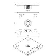 pitzl-plosca-s-5-luknjami-100x100x6-z-matico-m20-zavarjena-prevlecena-z-zinip-mere