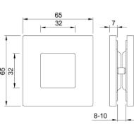 set-utopnih-rocajev-6405-za-stekl-drs-vrata-oglati-deb-stekla-8-10-mm-inox-mere
