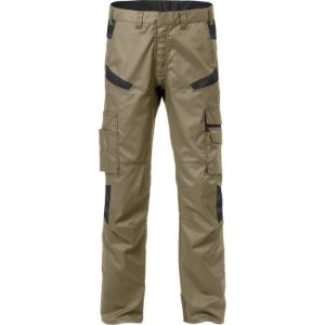 Moške hlače FRISTADS Fusion khaki / črna vel. 54