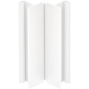 Pokrivni profili, kot Flex, umetna masa, V: 100 mm, sijajno bela, s folijo
