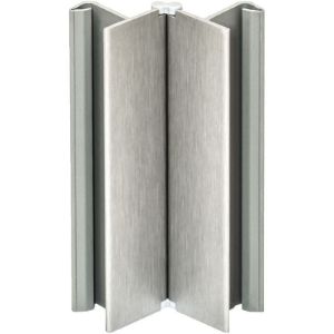 Kotna podnožna letev Flex, umetna masa, V: 100 mm krtačen inox s folijo