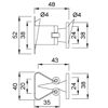 vratno-drzalo-z-vzmetjo-odmik-od-stene-o-45-mm-aluminij-srebrno-eloksiran-mere