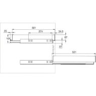servetto-izvlecno-vodilo-adapterja-vodilne-tirnice-papillon-antracit