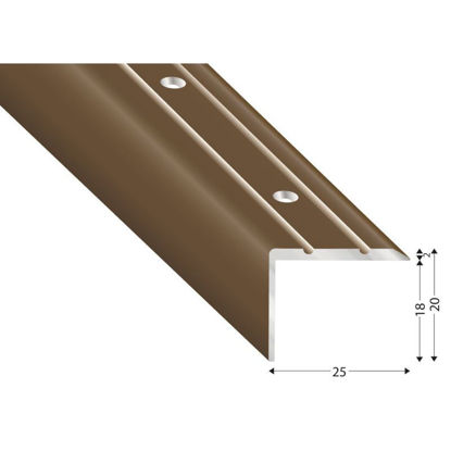 kugele-pokrivni-profil-aluminij-bronast-luknjan-25-20-2700-mm