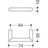 rocaj-o-10-mm-hewi-56210b-razmak-64-mm-sirina-74-mm-poliamid-bel-mat