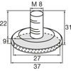 nivelirni-vijak-quickclick-vstavek-iz-umetne-mase-o-37mm-m8-x-25-mm-crn