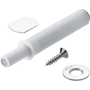 BLUM TIP-ON mehanizem za vrata 956.1004, kratka izvedba z magnetom, svil.bela