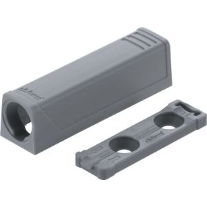 BLUM TIP-ON ploščica ravna, kratka izvedba; 956.1201, platin siva