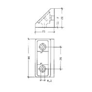 vezno-okovje-za-omare-universal-21-x-21-x-44-mm-umetna-masa-svetlo-rjava-mere