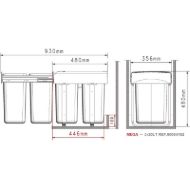 ekotech-vgradni-kos-za-odpadke-mega-40-2-x-20-litrov-umetna-masa-siva